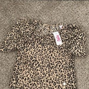 Cheetah printed justice top